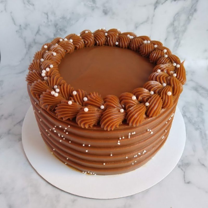 Torta Vainilla con Dulce de Leche